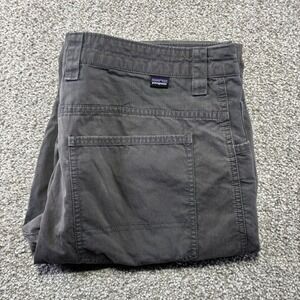 Patagonia Pants Mens 35x32 Gray Regular Fit Canvas Carpenter Workwear Pockets